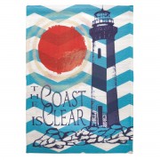 2pk -Flag Lighthouse The Coast Is 13x18 - (Pack of 2)