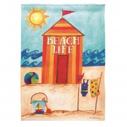 2pk -Flag Beach Life Polyester 13x18 - (Pack of 2) 2pk -Flag Beach Life Polyester 13x18 - (Pack of 2)