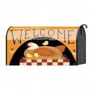2pk -Mailbox Cover Folksy Hen 21X19 - (Pack of 2) 2pk -Mailbox Cover Folksy Hen 21X19 - (Pack of 2)