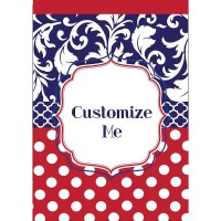 2pk -Flag Monogram-Blank Red White Blue 13x18 - (Pack of 2)