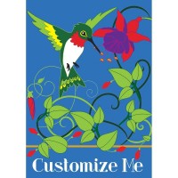 2pk -Flag Hummingbird Polyester 13x18 - (Pack of 2)
