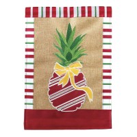 2pk -Flag Pineapple Blank Burlap 13x18 - (Pack of 2)