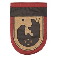 2pk -Flag Holy Family Blank Burlap 13x18 - (Pack of 2)