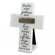 2pk -Tabletop Cross Copper Accented Loved - (Pack of 2) 2pk -Tabletop Cross Copper Accented Loved - (Pack of 2)