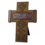 2pk -Tabletop Cross Pastor Blessings8.5"Resin - (Pack of 2) 2pk -Tabletop Cross Pastor Blessings8.5"Resin - (Pack of 2)