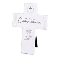 2pk -Tabletop Cross Holy Communion White - (Pack of 2)