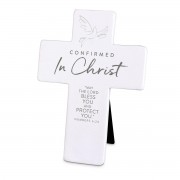 2pk -Tabletop Cross Confirmed In Christ White - (Pack of 2) 2pk -Tabletop Cross Confirmed In Christ White - (Pack of 2)