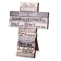 2pk -Tabletop Cross Journey Brown Easel Back - (Pack of 2)