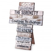 2pk -Tabletop Cross Serenity Brown Mdf 9" - (Pack of 2) 2pk -Tabletop Cross Serenity Brown Mdf 9" - (Pack of 2)