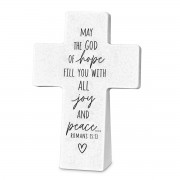 2pk -Tabletop Cross Hope Resin Wedge-Base - (Pack of 2) 2pk -Tabletop Cross Hope Resin Wedge-Base - (Pack of 2)