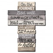 2pk -Tabletop Cross Journey Brown Easel 15" - (Pack of 2) 2pk -Tabletop Cross Journey Brown Easel 15" - (Pack of 2)