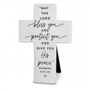 2pk -Cross Hold Onto Hope Bless You White - (Pack of 2) 2pk -Cross Hold Onto Hope Bless You White - (Pack of 2)
