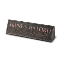 2pk -Tabletop Plaque Trust Lord Resin 6.5"L - (Pack of 2)