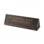 2pk -Tabletop Plaque Be Strong Resin 6.5in - (Pack of 2)