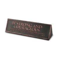 2pk -Tabletop Plaque Be Strong Resin 6.5in - (Pack of 2)