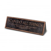 2pk -Tabletop Plaque I Can Do All Things6.5"L - (Pack of 2) 2pk -Tabletop Plaque I Can Do All Things6.5"L - (Pack of 2)