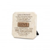 2pk -Tabletop Plaque Love Bronze 3.75H - (Pack of 2) 2pk -Tabletop Plaque Love Bronze 3.75H - (Pack of 2)