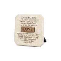 2pk -Tabletop Plaque Love Bronze 3.75H - (Pack of 2)