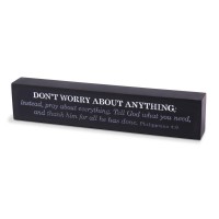 2pk -Tabletop Scripture Bar Dont Worry 7 L - (Pack of 2)