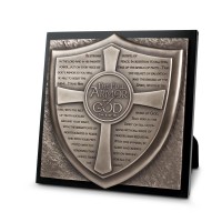 Tabletop Plaque Faith Full Armor 8.75 H