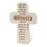 2pk -Tabletop Cross Journey Bronze Bar 5.50"H - (Pack of 2) 2pk -Tabletop Cross Journey Bronze Bar 5.50"H - (Pack of 2)