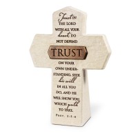 2pk -Tabletop Cross Trust Bronze Bar 5.50"H - (Pack of 2)