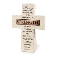 2pk -Tabletop Cross Strength Bronze Bar5.50:H - (Pack of 2)