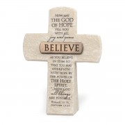 2pk -Tabletop Cross Believe Bronze Bar 5.50"H - (Pack of 2) 2pk -Tabletop Cross Believe Bronze Bar 5.50"H - (Pack of 2)