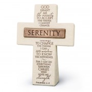 2pk -Tabletop Cross Serenity Bronze Bar 5.5"H - (Pack of 2) 2pk -Tabletop Cross Serenity Bronze Bar 5.5"H - (Pack of 2)