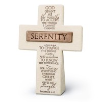 2pk -Tabletop Cross Serenity Bronze Bar 5.5"H - (Pack of 2)