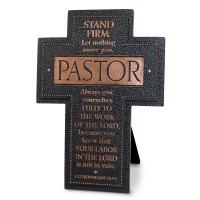 2pk -Tabletop Cross Stand Firm Pastor - (Pack of 2)
