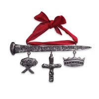 2pk -Christmas Ornament Jesus King Nail Resin - (Pack of 2)