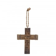 2pk -Christmas Ornament Rugged Cross Resin - (Pack of 2)