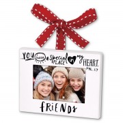 2pk -Christmas Ornament Friends Frame Metal3" - (Pack of 2)