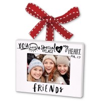 2pk -Christmas Ornament Friends Frame Metal3" - (Pack of 2)