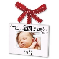 2pk -Ornament Frame Baby Ribbon Hang - (Pack of 2)