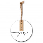 2pk -Christmas Ornament Simply Joy - (Pack of 2)