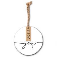 2pk -Christmas Ornament Simply Joy - (Pack of 2)