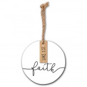 2pk -Christmas Ornament Simply Faith - (Pack of 2)