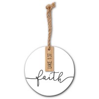 2pk -Christmas Ornament Simply Faith - (Pack of 2)