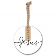 2pk -Christmas Ornament Simply Jesus - (Pack of 2)