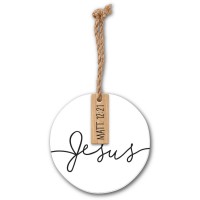 2pk -Christmas Ornament Simply Jesus - (Pack of 2)