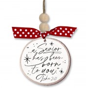 2pk -Christmas Ornament Rustic Tree Savior - (Pack of 2)