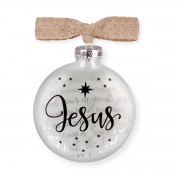 2pk -Christmas Ornament Jesus Silhouette 4" - (Pack of 2)