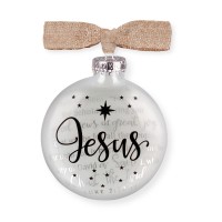 2pk -Christmas Ornament Jesus Silhouette 4" - (Pack of 2)