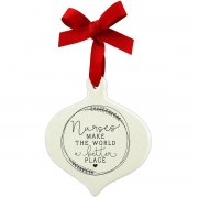 2pk -Ornament Doodle Nurses Ribbon Hang - (Pack of 2)