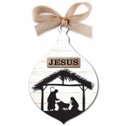 2pk -Christmas Ornament Bronze Title Nativity - (Pack of 2)