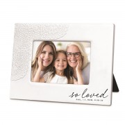 2pk -Photo Frame Lace Textured So Loved - (Pack of 2)
