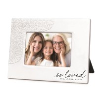 2pk -Photo Frame Lace Textured So Loved - (Pack of 2)