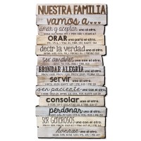 2pk -Wall Decor Stacked Nuestra Familia 16.5" - (Pack of 2)